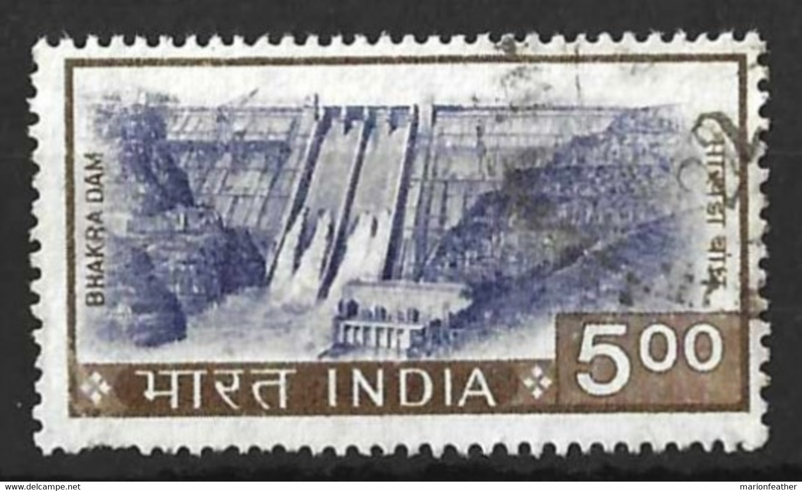 INDIA.....QUEEN ELIZABETH II...(1952-22...)...." 1965..".....R5........SG519.....SHORT PERFS AT BASE......USED.. - Gebraucht