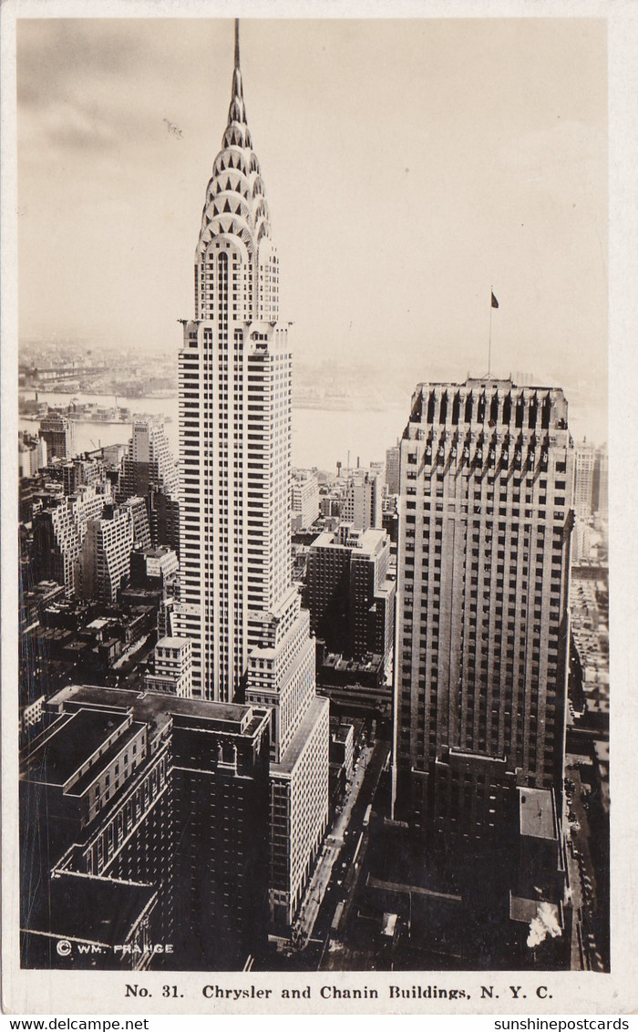 New York City The Chrysler And Canine Building Real Photo - Chrysler Building