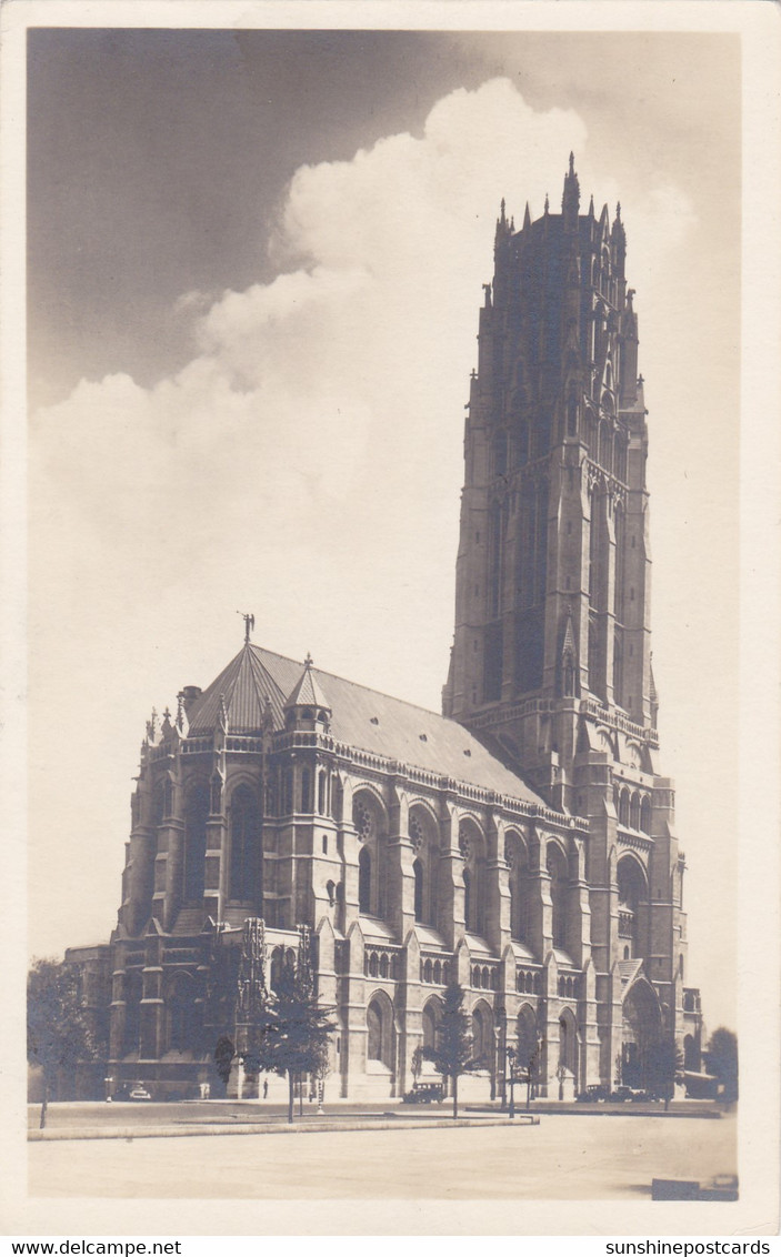 New York City The Riverside Church Real Photo - Churches