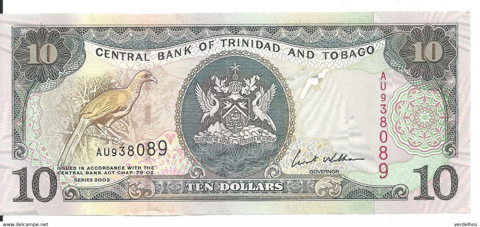 TRINIDAD ET TOBAGO 10 DOLLARS 2002 UNC P 43 - Trinidad & Tobago