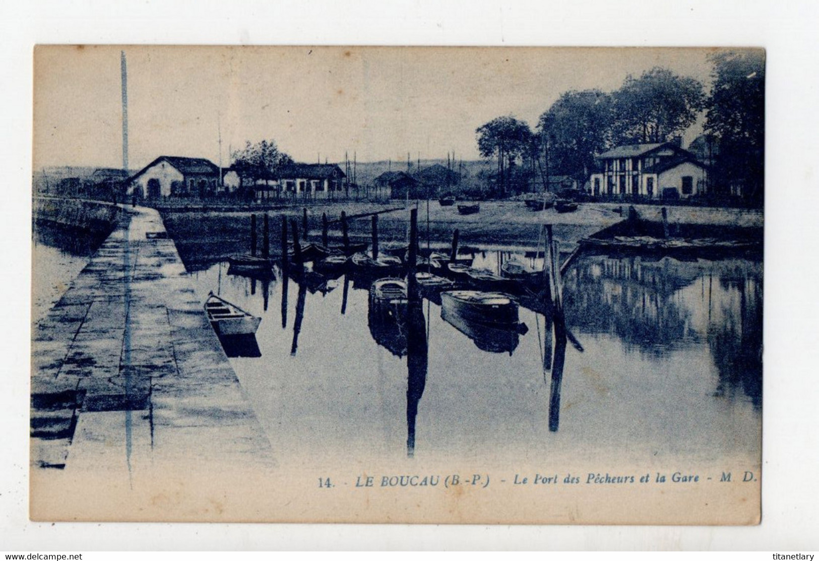 LE BOUCAU - 64 - Le Port Des Pêcheurs Et La Gare - Boucau