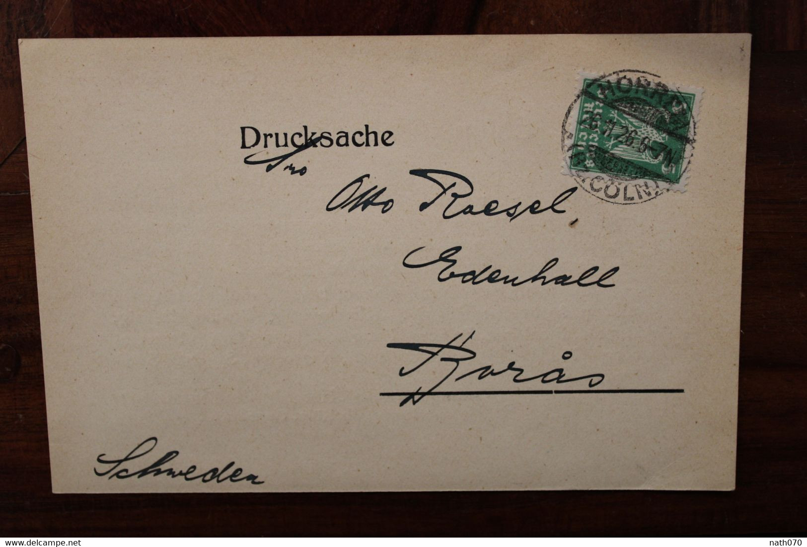 1926 Esperanto Boras Sweden Suede Deutsches Dt Reich Cover - Cartas & Documentos