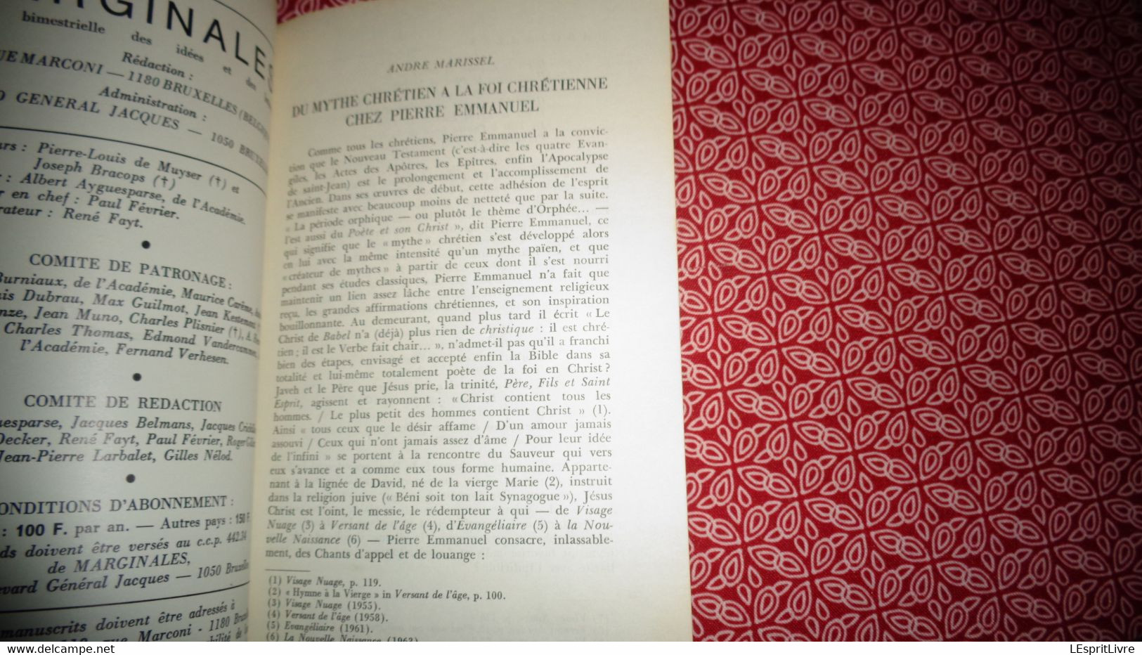 MARGINALES N° 137 Revue Des Idées Et Des Lettres Régionalisme Auteurs Belges Poèmes Poésie Nouvelles Textes Chronique - Belgian Authors