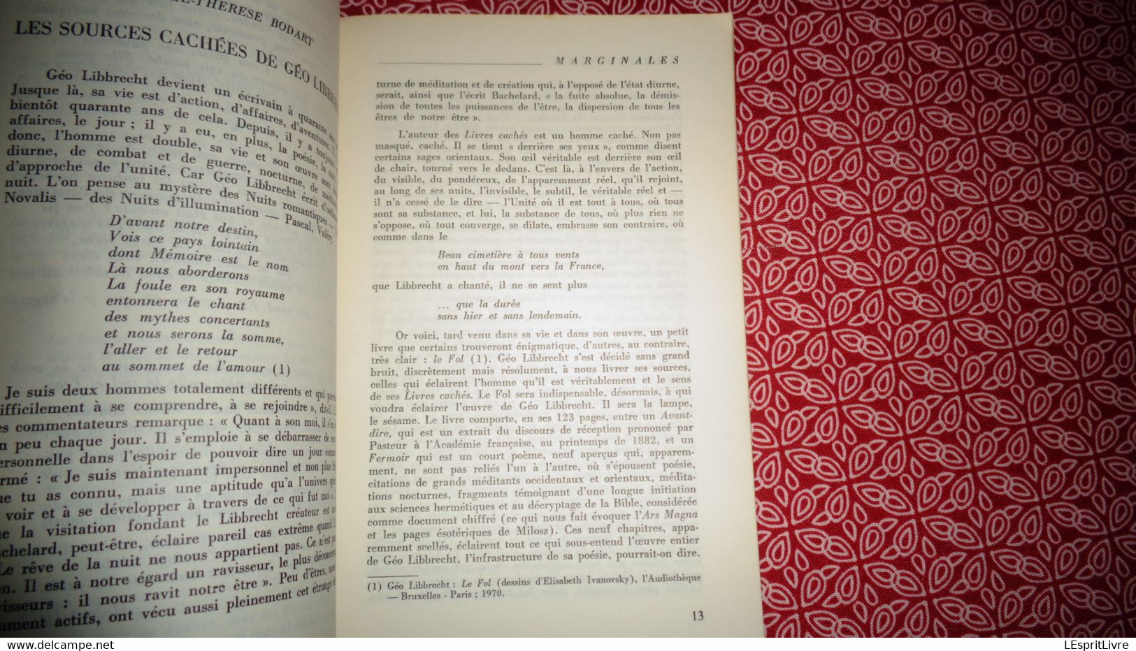 MARGINALES N° 137 Revue Des Idées Et Des Lettres Régionalisme Auteurs Belges Poèmes Poésie Nouvelles Textes Chronique - Belgian Authors