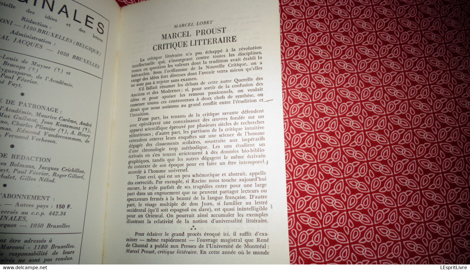 MARGINALES N° 140 Revue Des Idées Et Des Lettres Régionalisme Auteurs Belges Poèmes Poésie Nouvelles Textes Chronique - Belgian Authors