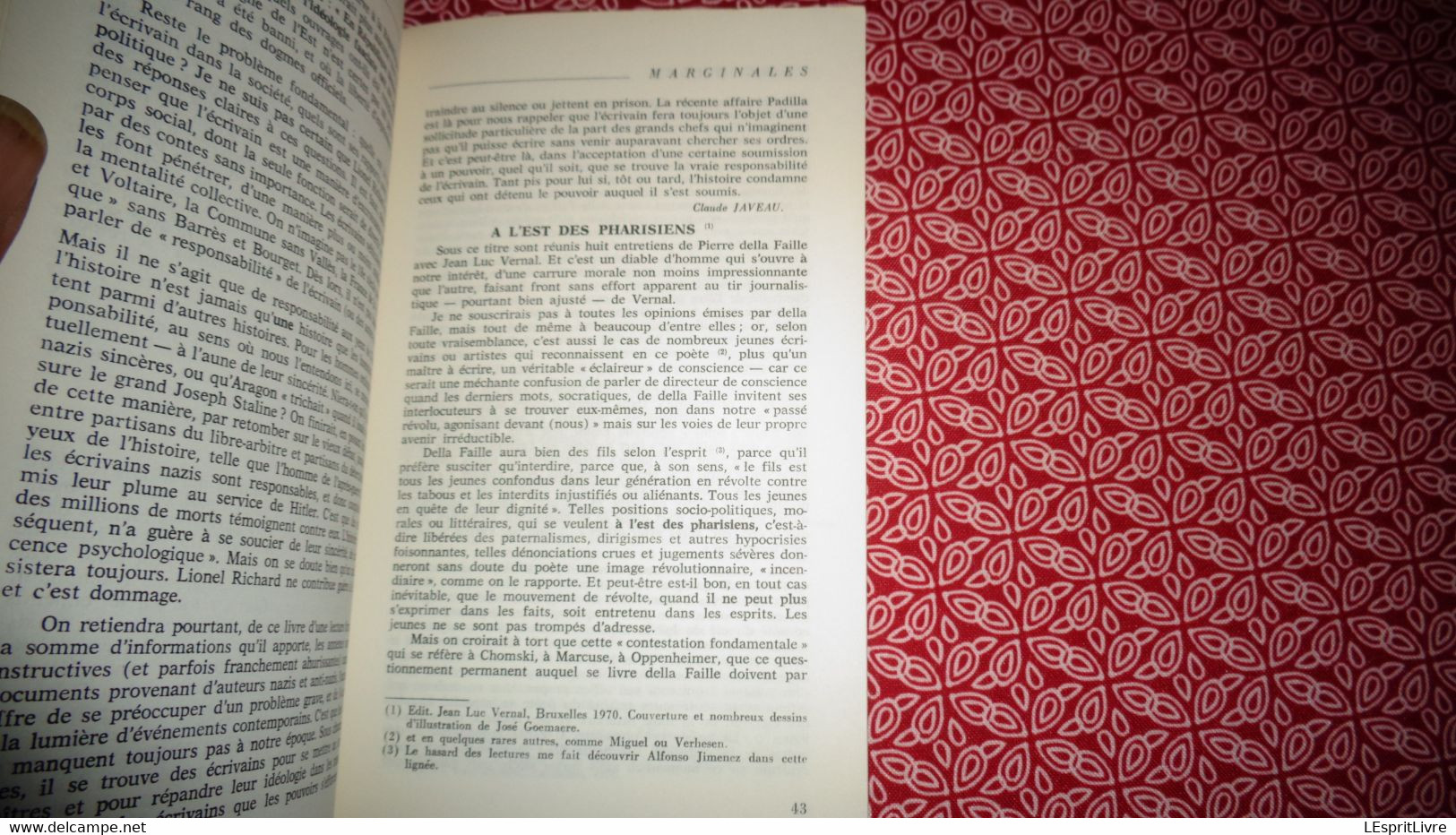 MARGINALES N° 140 Revue Des Idées Et Des Lettres Régionalisme Auteurs Belges Poèmes Poésie Nouvelles Textes Chronique - Belgische Autoren