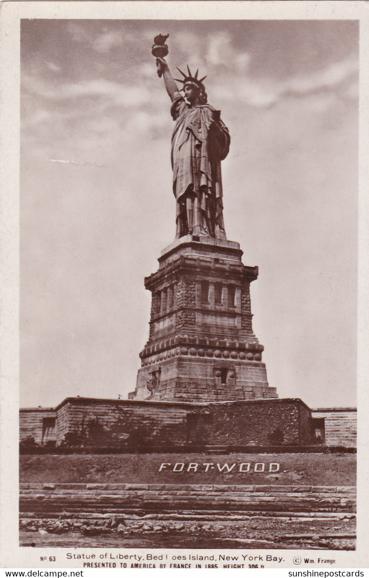 New York City The Statue Of Liberty Real Photo - Freiheitsstatue