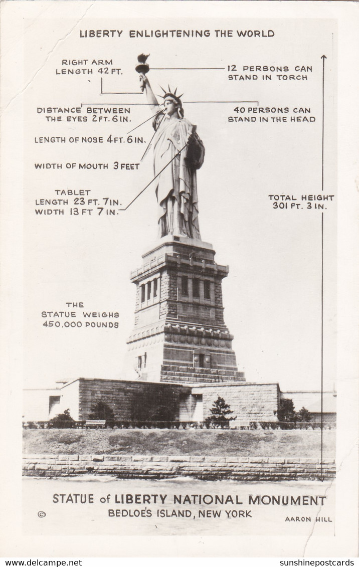 New York City The Statue Of Liberty Real Photo - Estatua De La Libertad