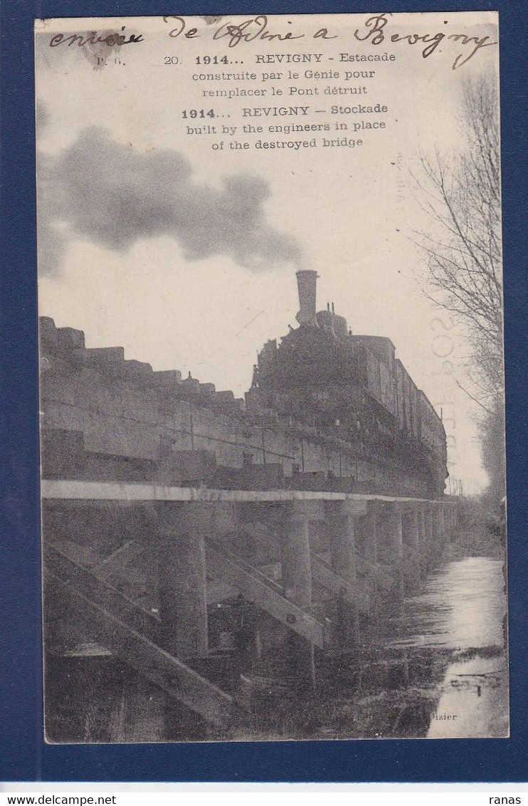 CPA [55] Meuse > Revigny Sur Ornain Train Chemin De Fer Circulé - Revigny Sur Ornain