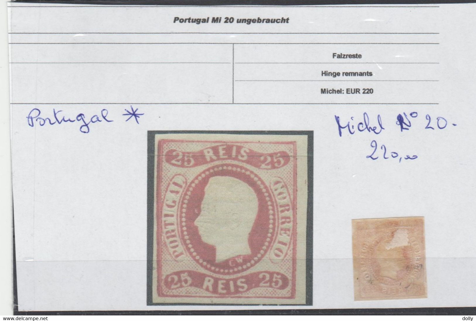 TIMBRE DU PORTUGAL NEUF* Nr  20* COTE 220.00  € - Andere & Zonder Classificatie