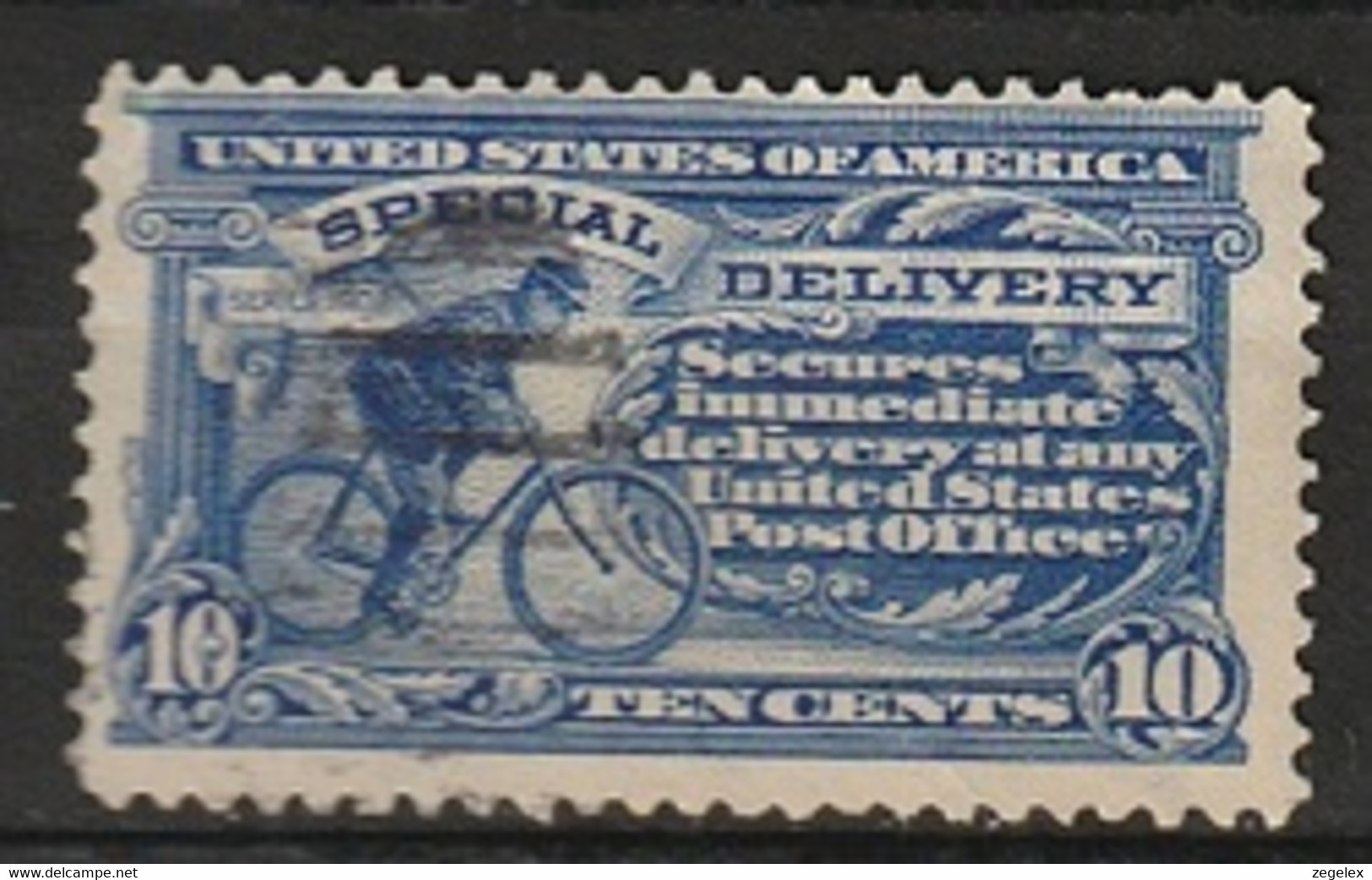 USA 1911 Special Delivery. Wmk. Scott No E8 Used - Express & Recommandés