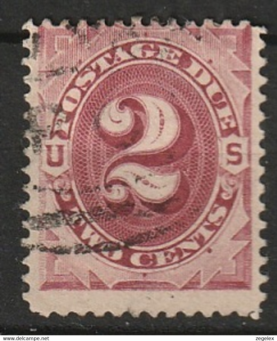 USA 1884 Postage Due 2 Cents. Scott No. J16 - Franqueo