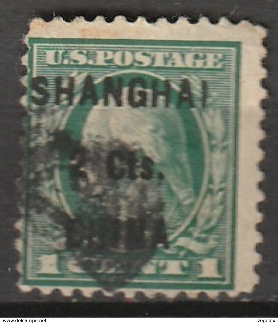 USA 1919 U.S. Postal Agency In Shanghai China. Locally Surcharged. 2c On 1c. Used. Scott No. K17.  (Scott Cat $140,-) - China (Shanghai)