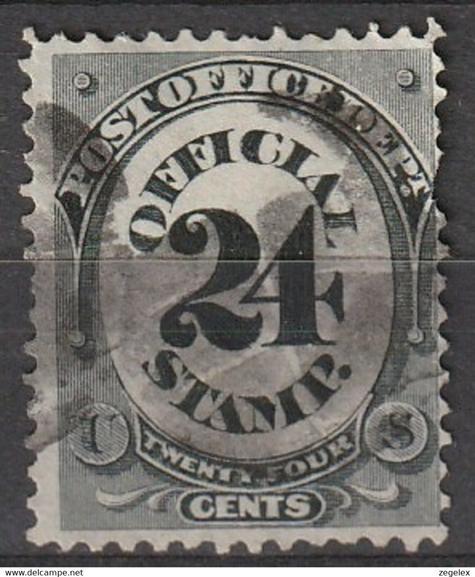 USA 1873 Official Stamps - Post Office Dep., 24 Cents, Used Scott Nr. O54 - Dienstzegels