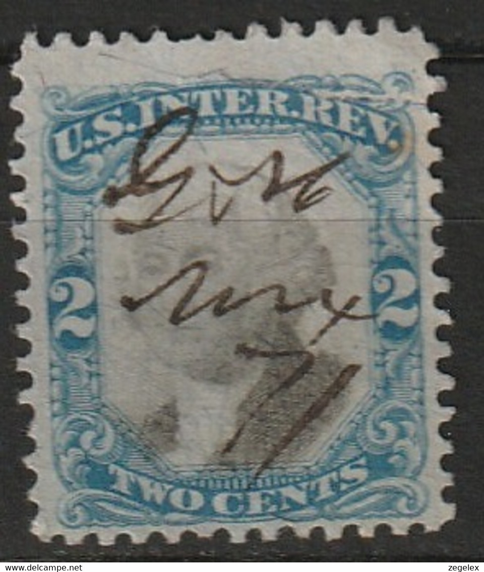 USA 1871 Documentary (U.S. Inter. Rev) Stamps R104 - Fiscaux