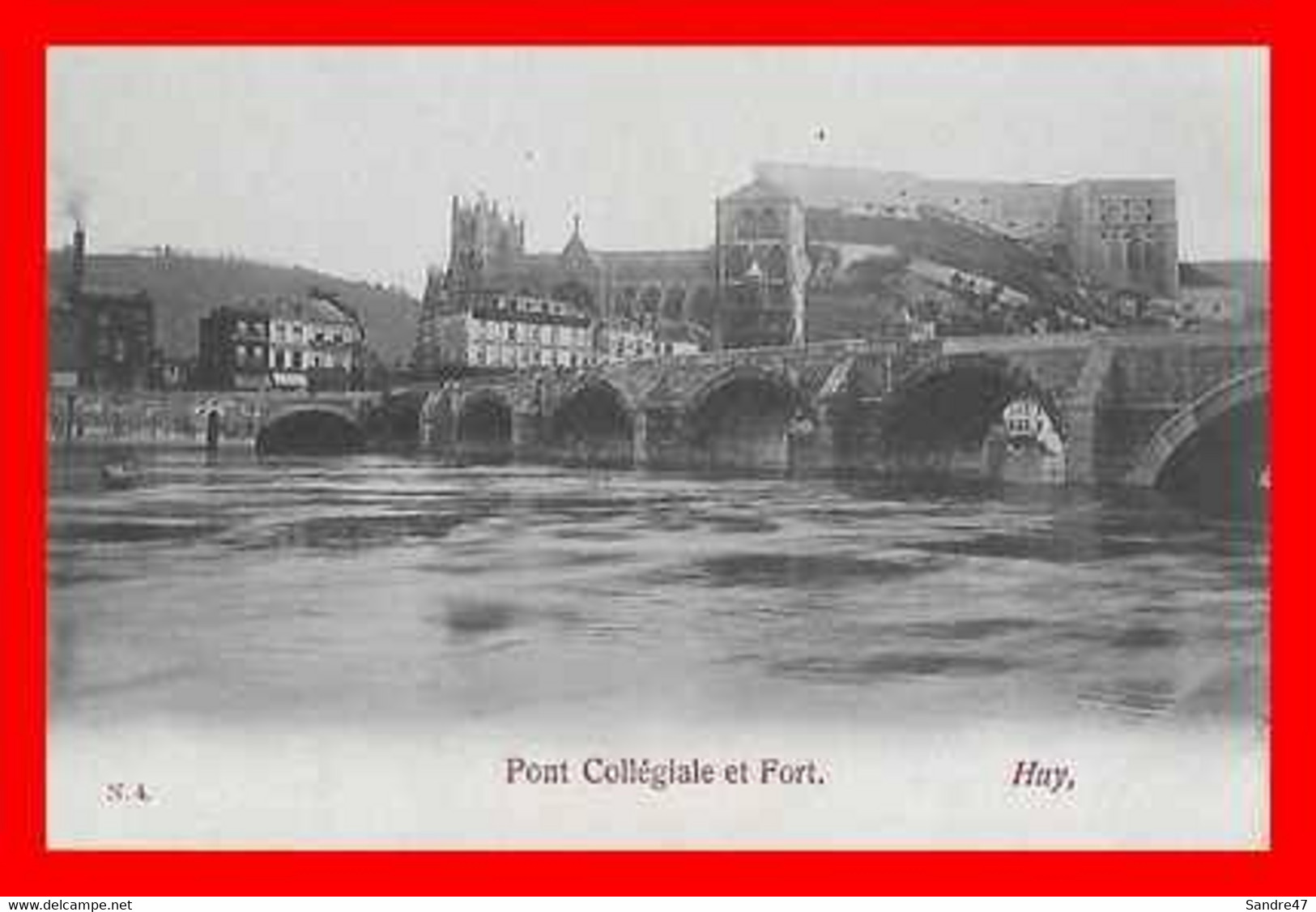 2 CPA HUY (Belgique)  Panorama, Vu De La Sarthe / Pont Collégiale Et Fort...P1115 - Huy