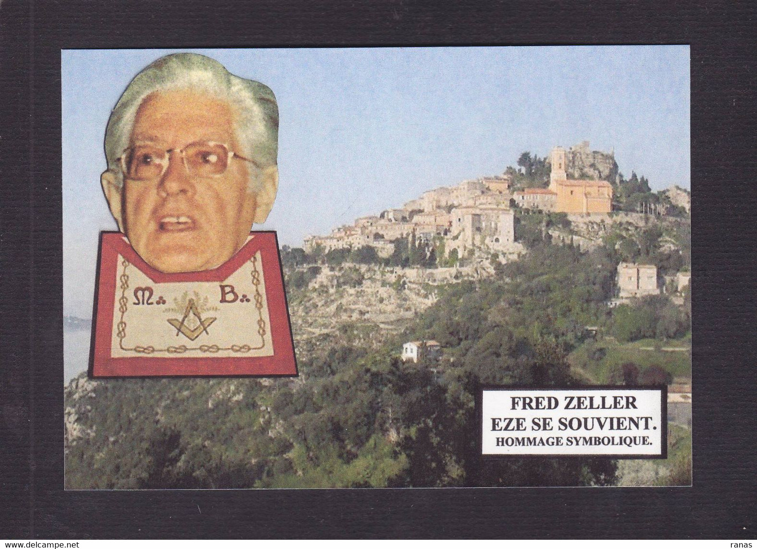 CPM EZE [06] Alpes Maritimes > Eze 20 Ex. Numérotés Signés JIHEL Fred Zeller Maçonnique - Eze