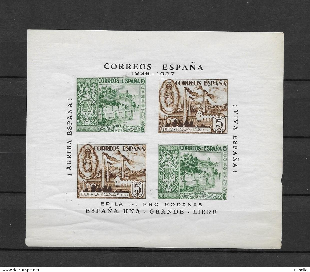 LOTE 2112B ///  GUERRA CIVIL - HB EPILA PRO RODANAS **MNH - Emissioni Nazionaliste