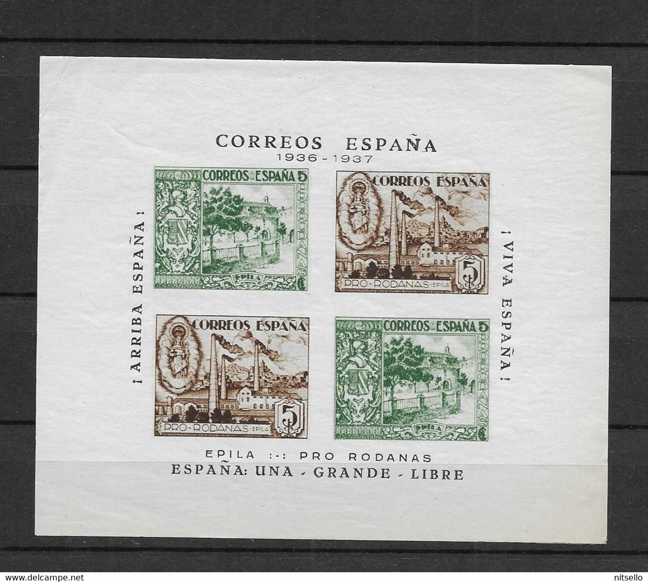 LOTE 2112B ///  GUERRA CIVIL - HB EPILA PRO RODANAS **MNH - Nationalist Issues