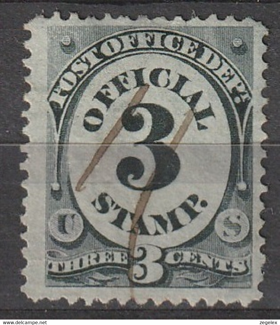 USA 1873 Official Stamps - Post Office Dep., 3 Cents, Used, Scott Nr. O49 Used - Dienstmarken