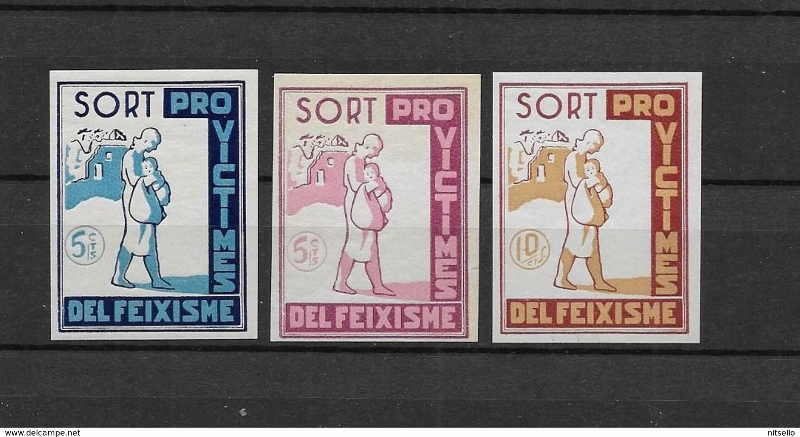 LOTE 2112C ///  (C100) GUERRA CIVIL - SORT **MNH  SIN DENTAR - Republican Issues