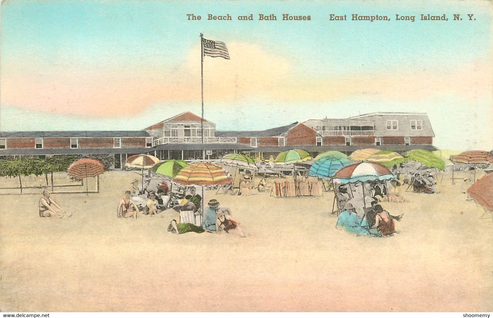 CPA The Beach And Bath Houses-East Hampton Long Island   L2062 - Long Island