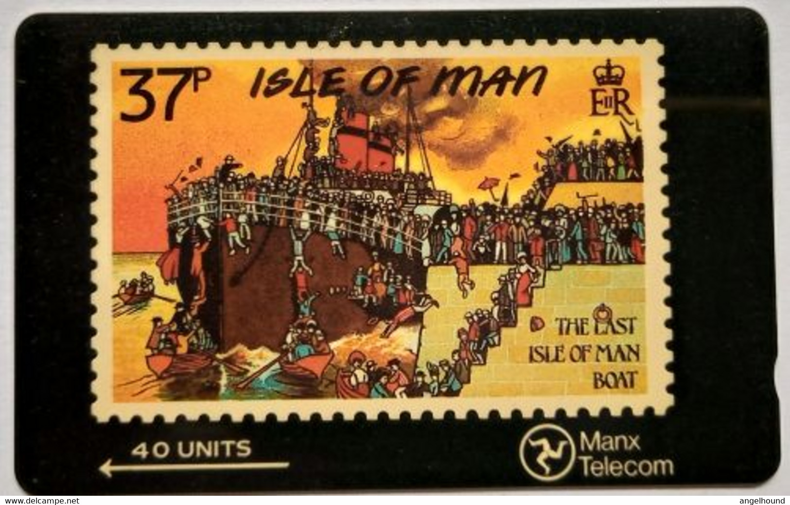 Isle Of Man 37p  6IOME  40 Units " The Last Isle Of Man Boat " - Man (Ile De)