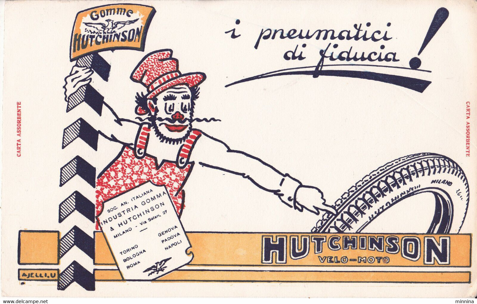 HUTCHINSON - Pneumatici / Gomme - Carta Assorbente - Milano - Bikes & Mopeds