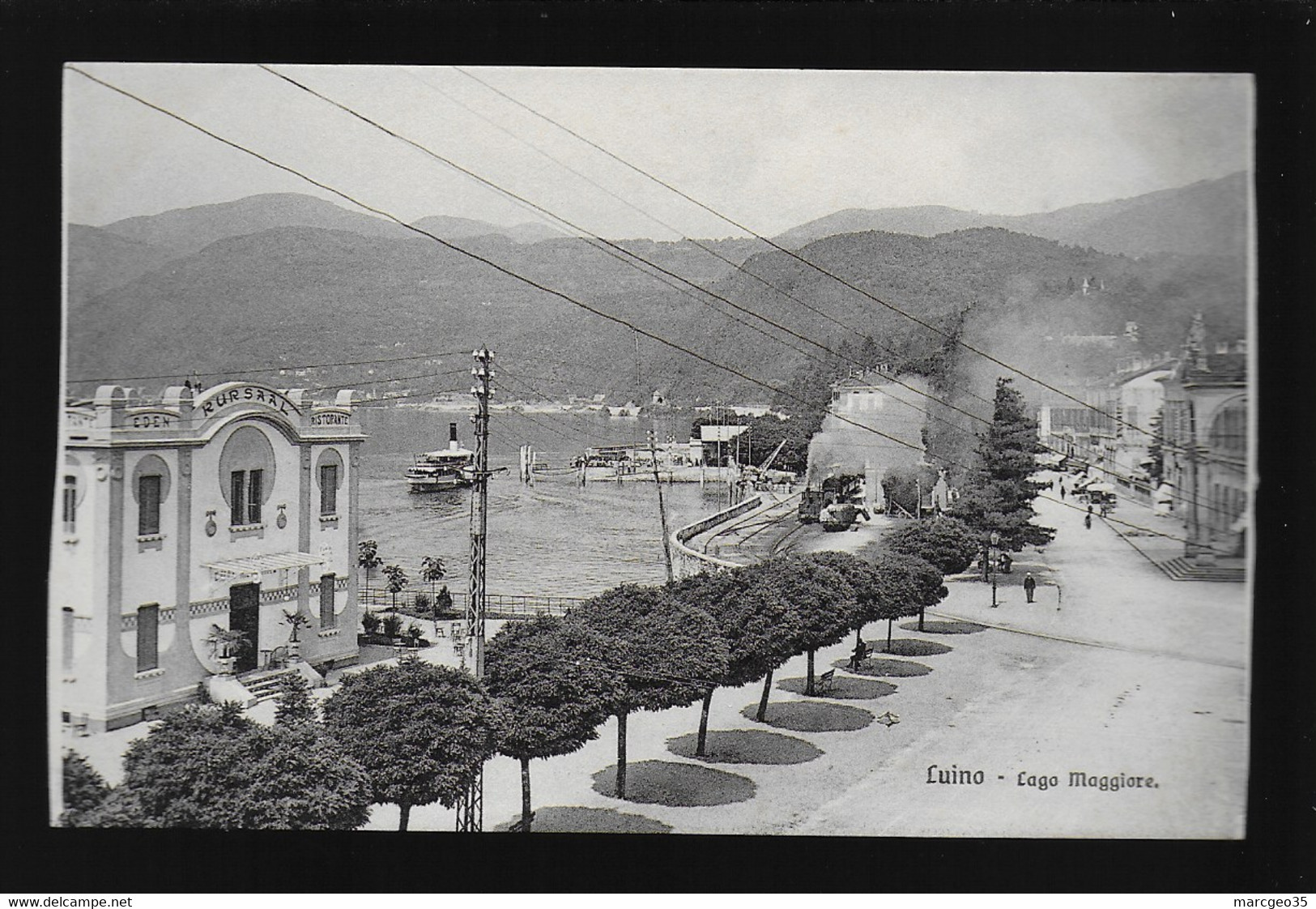 Luino Lago Maggiore édit. Brunner N° 990 , Eden Kursaal Ristorante - Luino