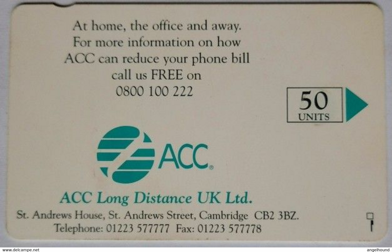 UK ACC Phonecard 50 Units " Snowdrops " - [ 8] Firmeneigene Ausgaben