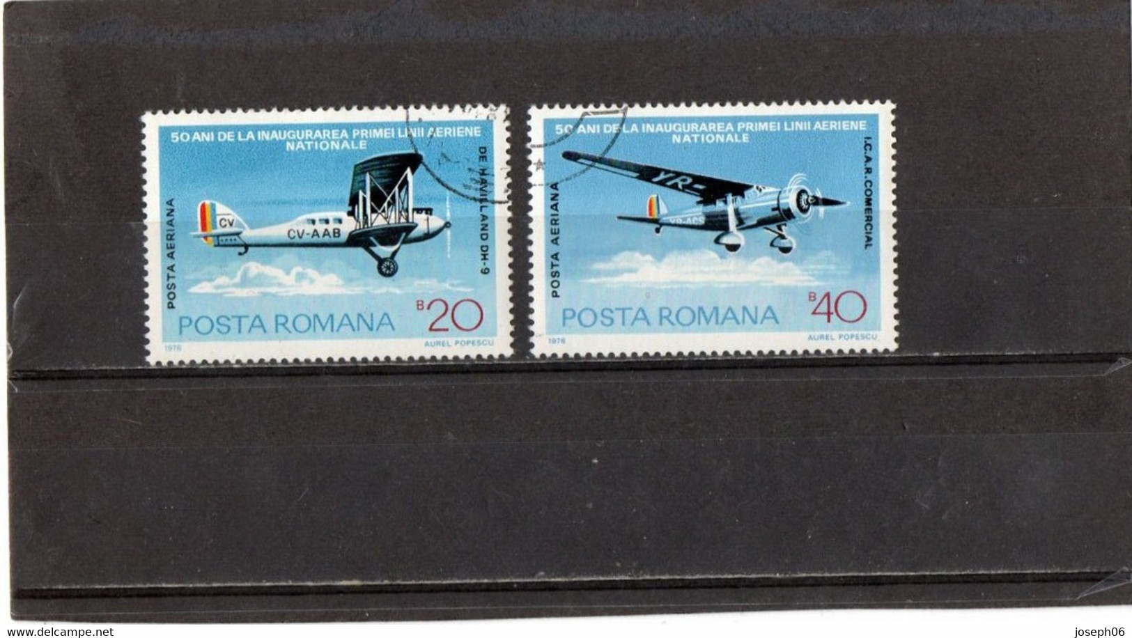 ROUMANIE    1976  Poste Aérienne  Y. T. N° 239  à  244  Incomplet  Oblitéré - Used Stamps