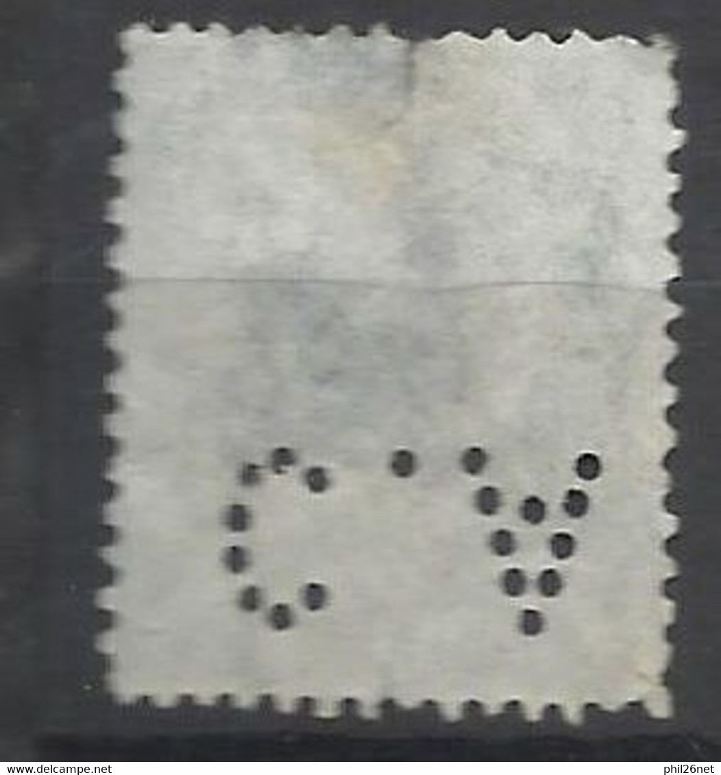 France   N° 115    BLEU   Perforé  CA        Oblitéré  AB     Voir Scans  Soldes ! ! ! - Used Stamps