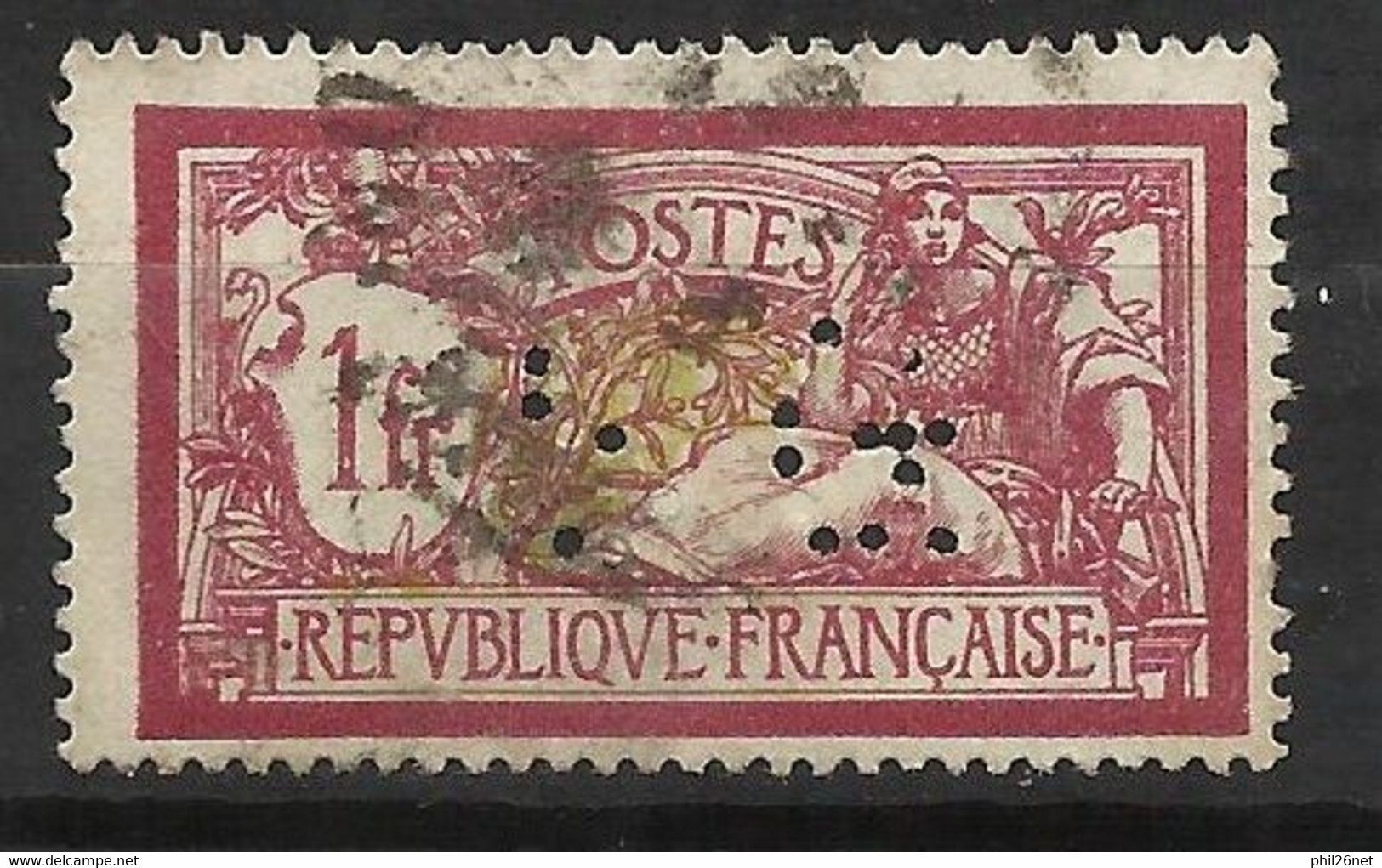 France   N° 121   Perforé SG         Oblitéré B/TB     Voir Scans  Soldes ! ! ! - Oblitérés