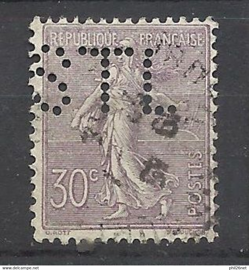 France   N° 133    Perforé STL        Oblitéré   B/TB     Voir Scans  Soldes ! ! ! - Used Stamps