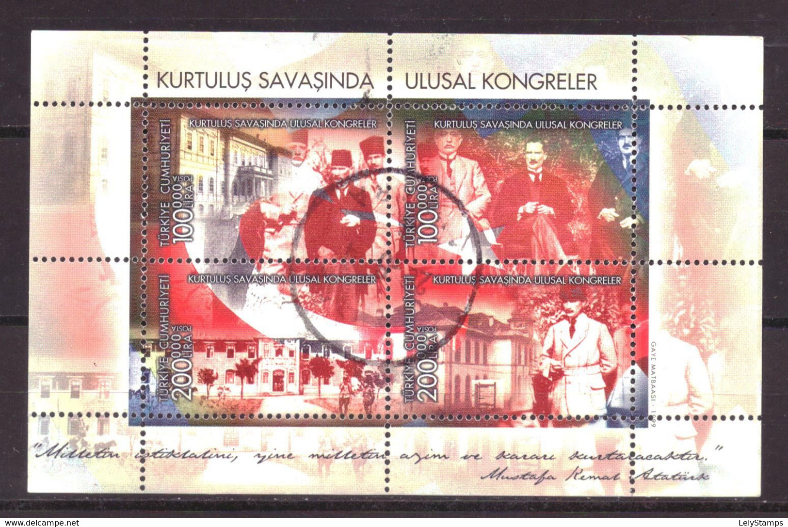 Turkije / Turkey / Turkiye Block 42 Used (1999) - Usados