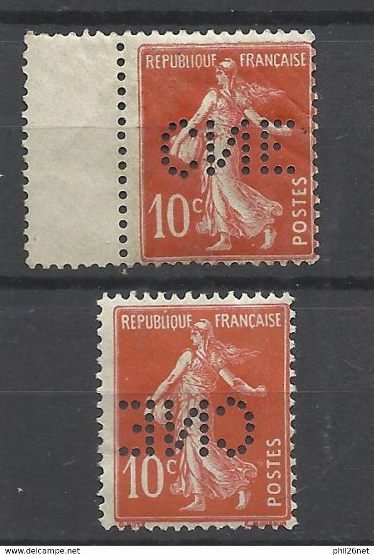 France   N° 135      Perforé CNE      X 2 Exemplaires    Neufs *      B/TB     Voir Scans  Soldes ! ! ! - Unused Stamps