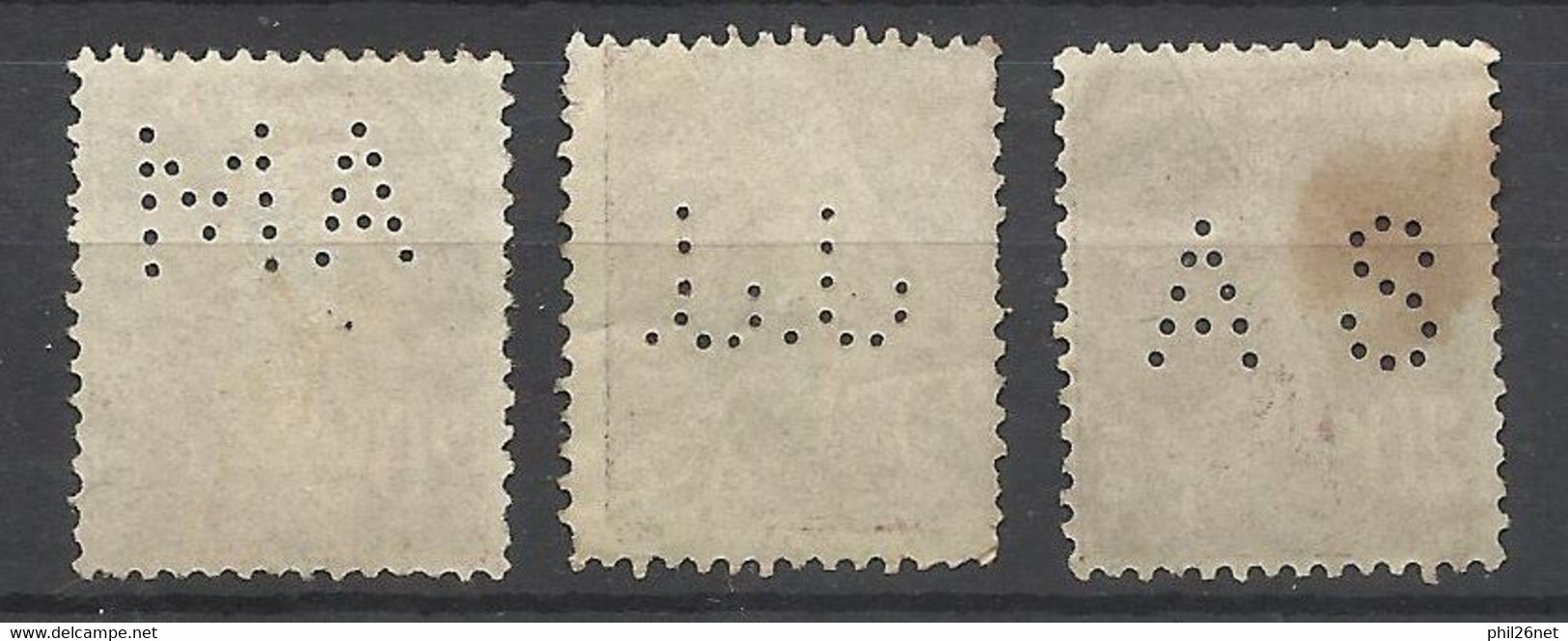 France   N° 139      Perforés MA  JJ Et  AS      Oblitérés      B/TB     Voir Scans  Soldes ! ! ! - Used Stamps