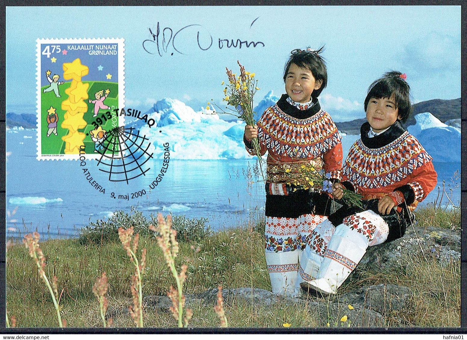 Greenland 2000.  CEPT. Michel  355  Maxi Card. Signed. - Maximum Cards