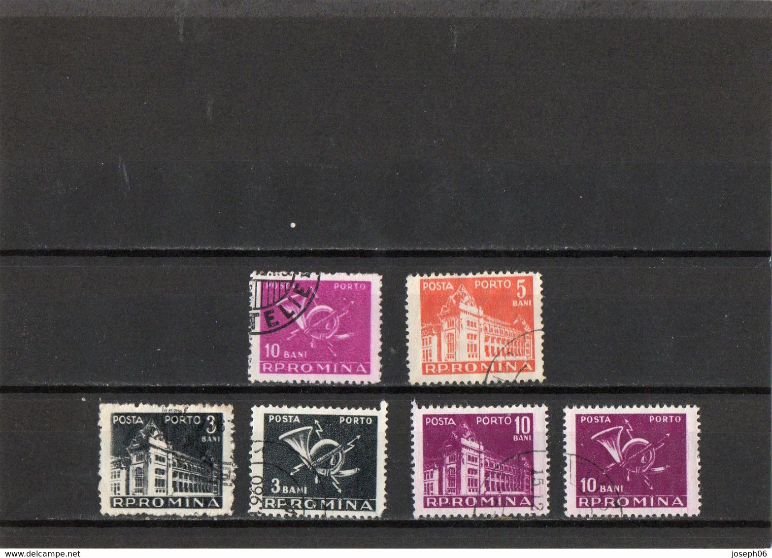 ROUMANIE    1957  Y. T. N° 121  à  126  Incomplet  Oblitéré - Postage Due