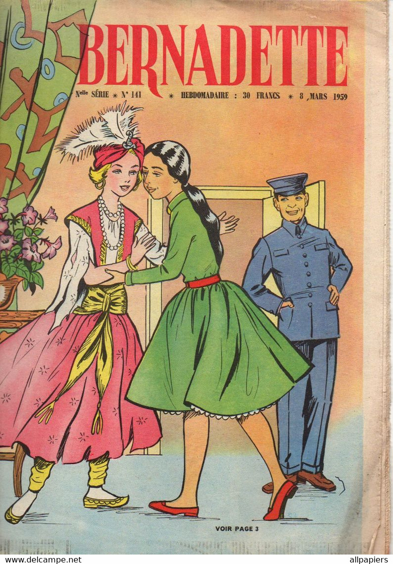 Bernadette N°141 Le Travesti - Iles Canaries - Pour La Poupée Nadette Costume Des Petites Filles Modèles ... 1959 - Bernadette