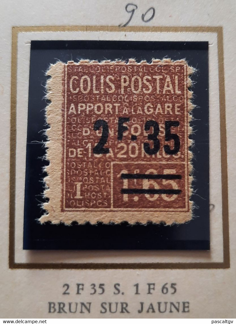 FRANCE - Colis Postaux - Type E - N°90*  - 1928/29 - Sonstige & Ohne Zuordnung