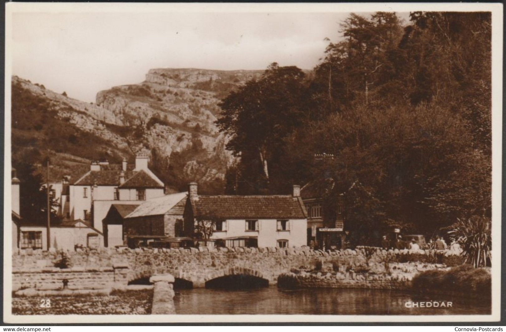 Cheddar, Somerset, 1939 - Excel Series RP Postcard - Cheddar