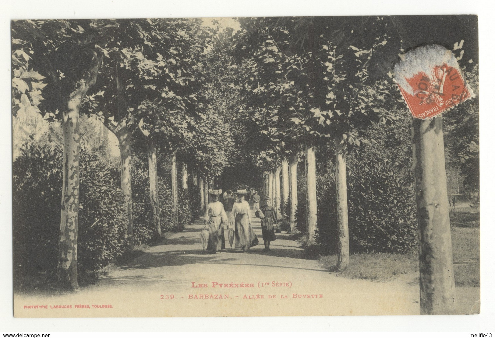 31/ CPA A - Barbazan - Allée De La Buvette - Barbazan