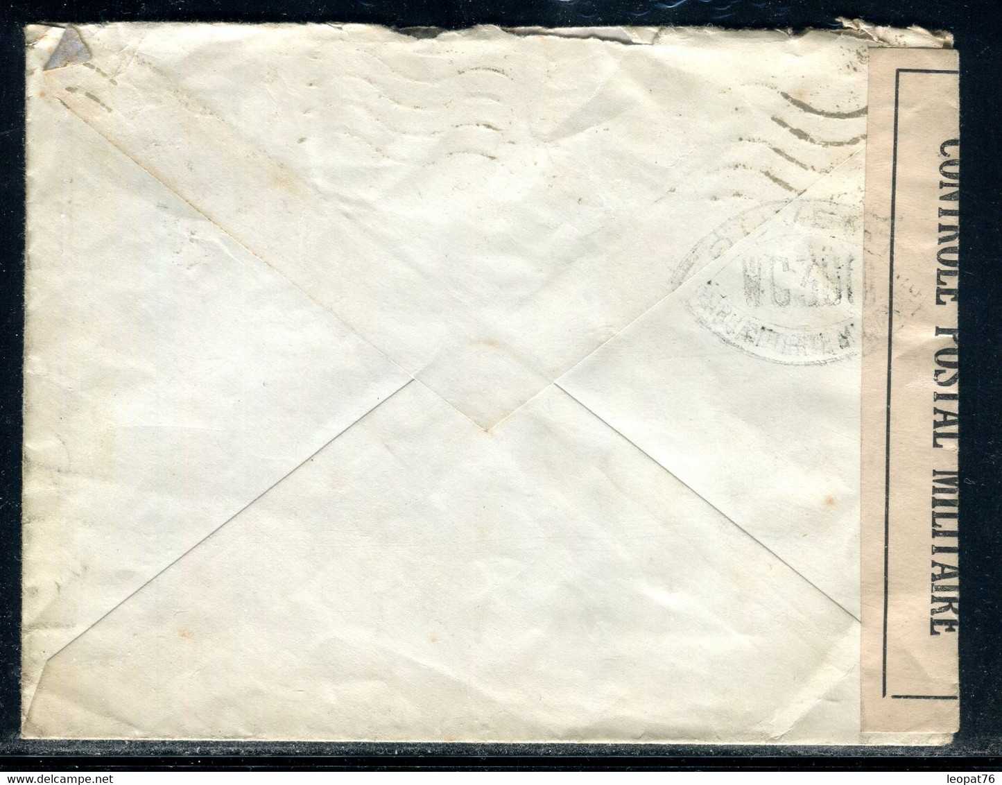 Tunisie - Enveloppe De Tunis Pour Le Havre En 1940 Avec Contrôle Postal WC360 - F 146 - Lettres & Documents