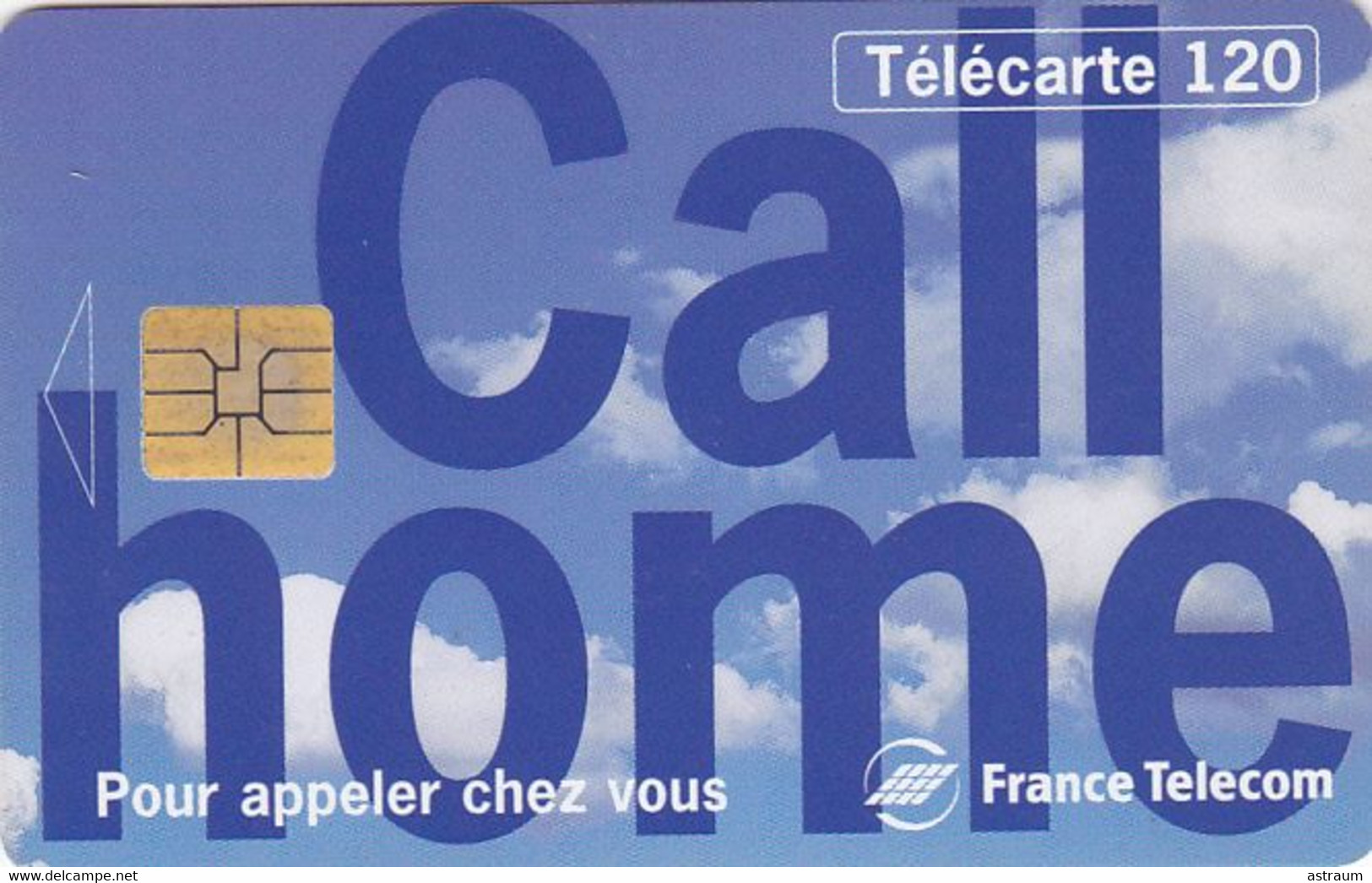 Telecarte Variété - LCP 541  - Call Home - ( Double Decalage Du Bleu ( Non Repertoriée ?) ) - Varietà