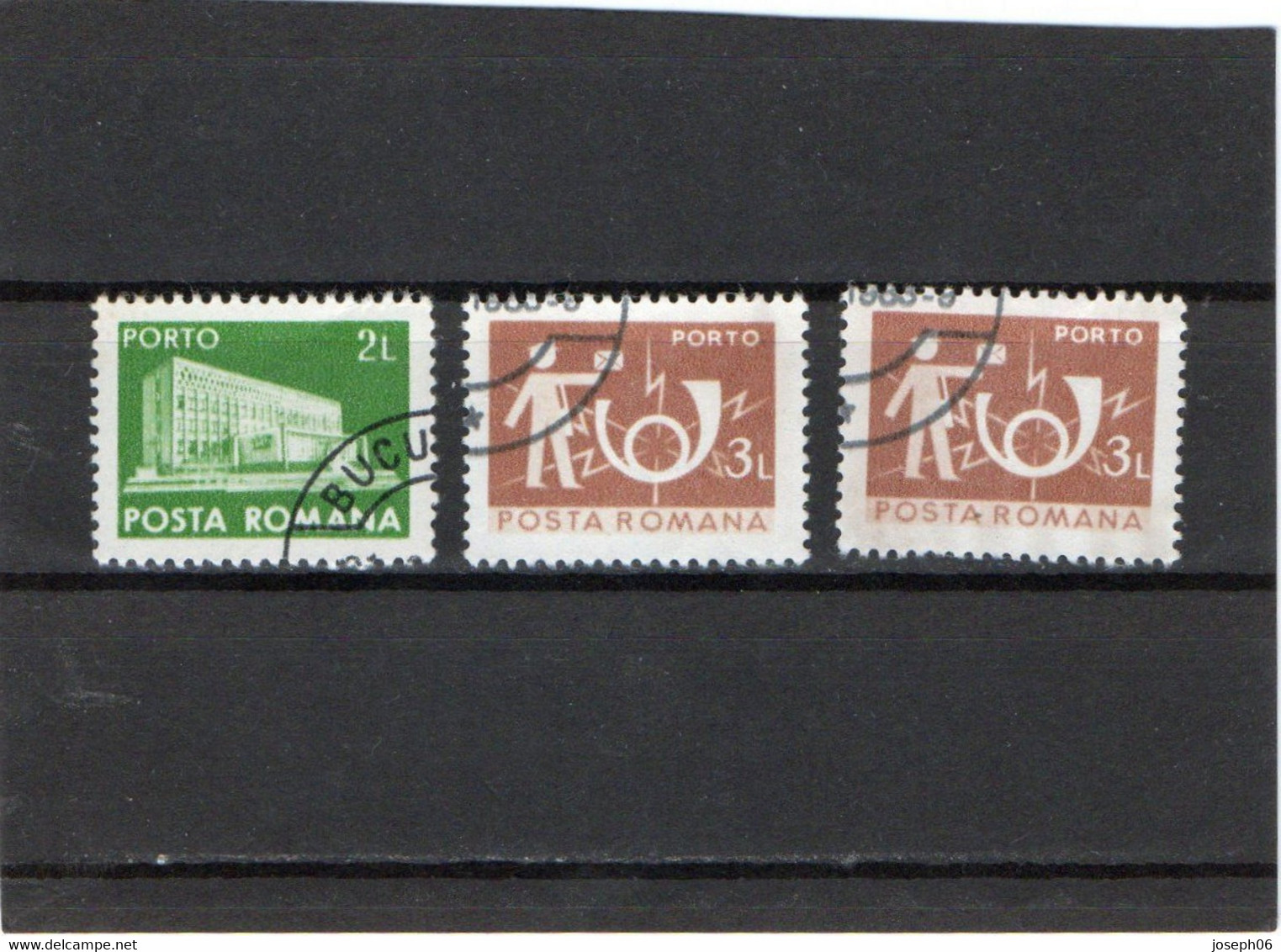 ROUMANIE    1982  Y. T. N° 139  à  144  Incomplet  Oblitéré - Postage Due