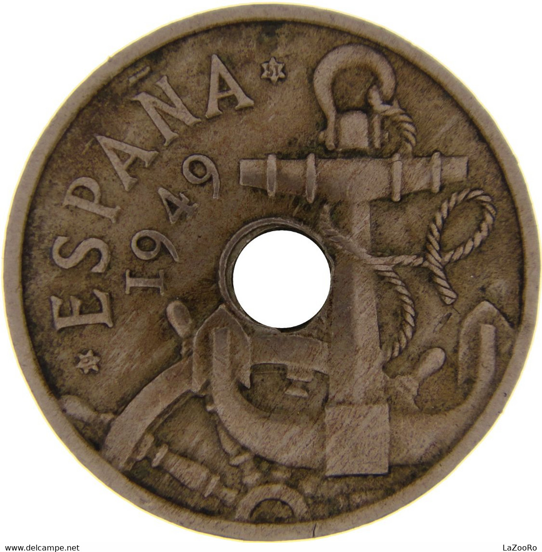 LaZooRo: Spain 50 Centimos 1951 XF / UNC - 50 Céntimos