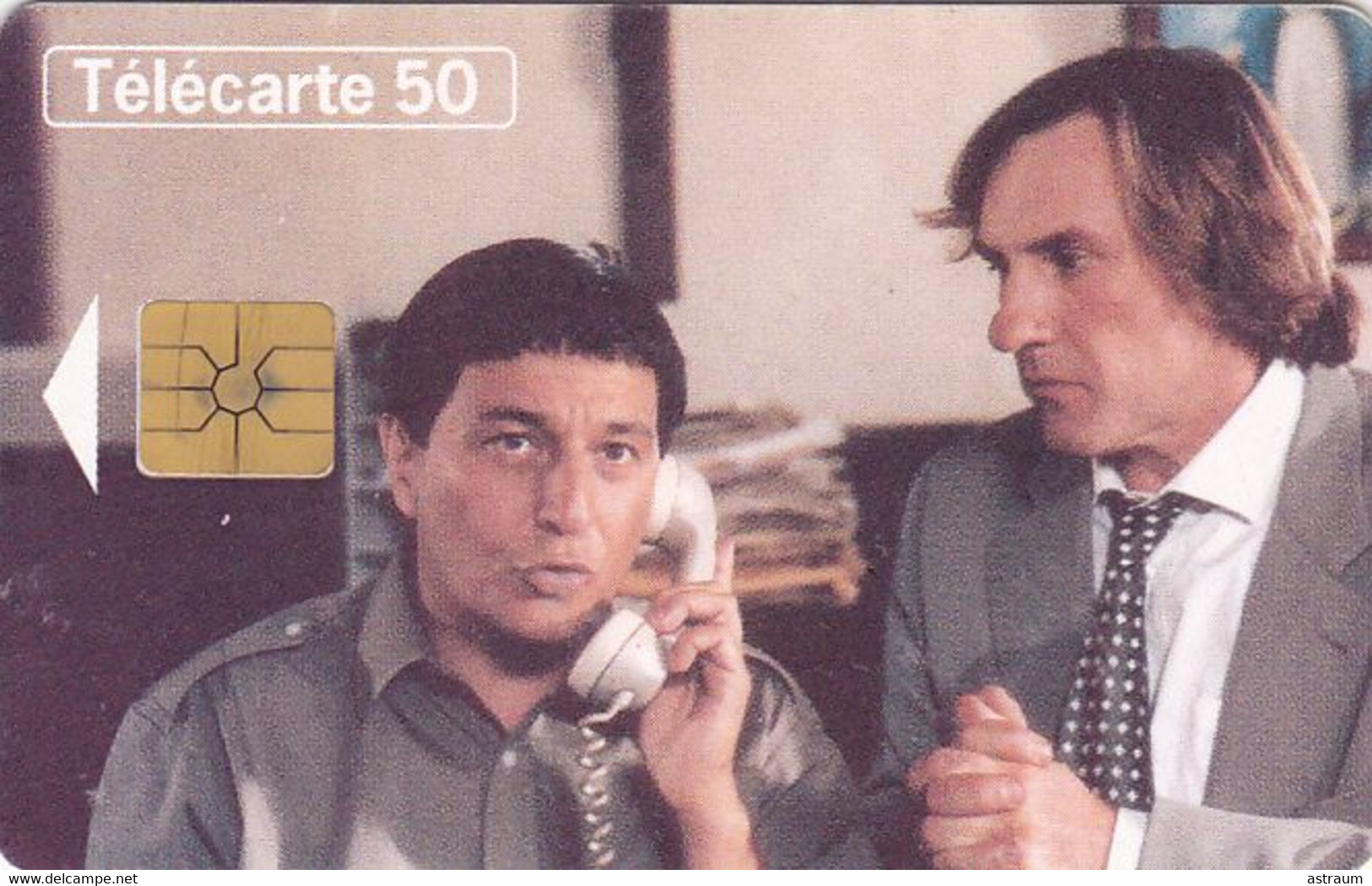 Telecarte Variété - F 595 - Cinéma Clavier / Depardieu - ( Point Gris Devant France ) - Varietà