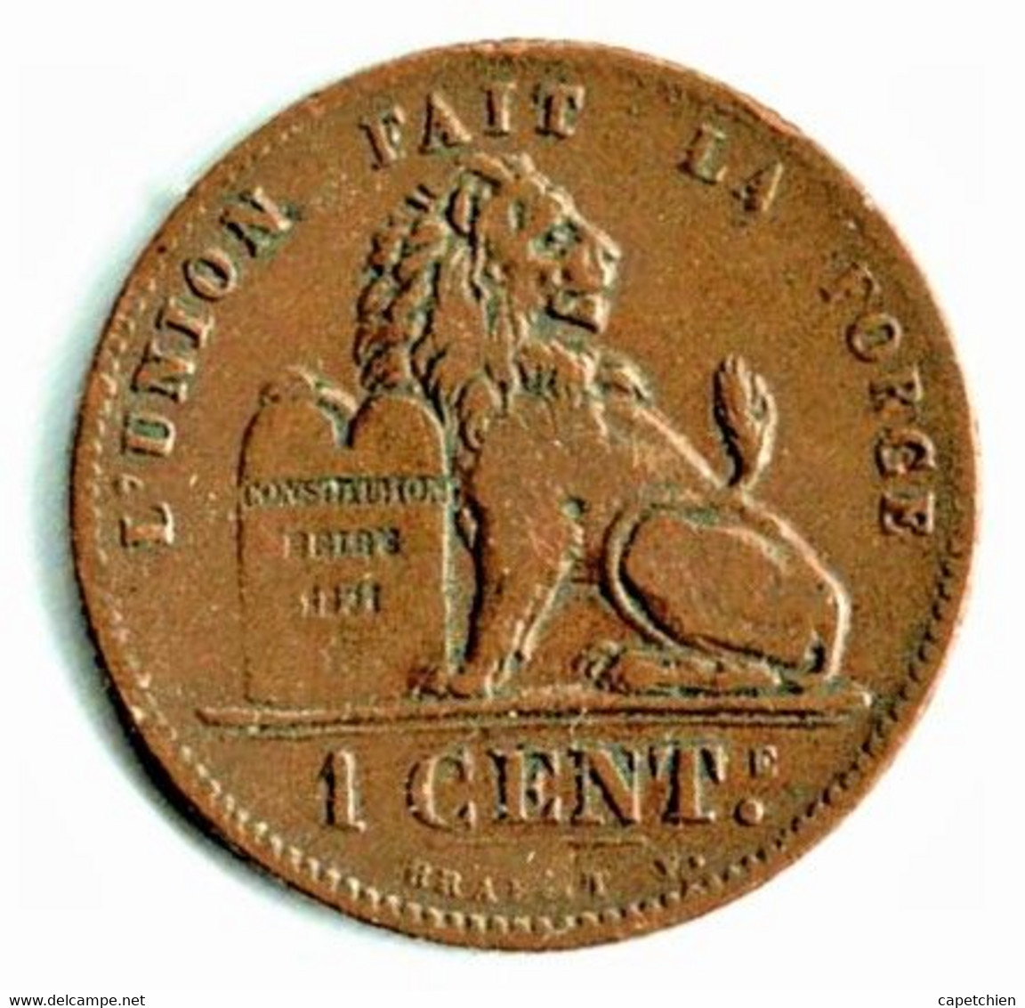 BELGIQUE / 1 CENTs / LEOPOLD II / 1902 / LEGENDE FRANCAISE / ETAT TTB+ - 1 Cent