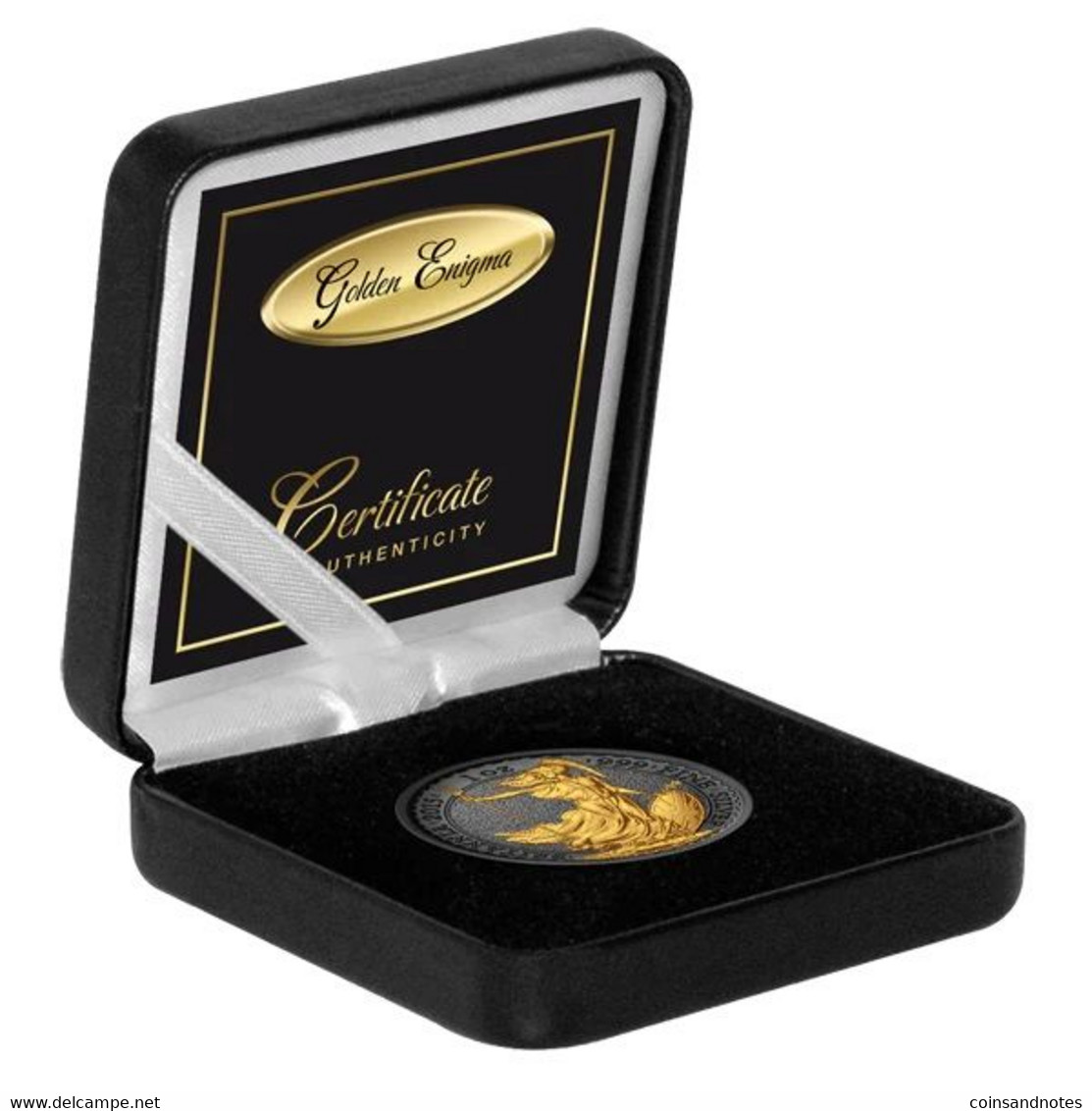 Great Britain 2015 - 1 Tr.Oz Silver - Black Ruthenium & 24 CT Gold Plated - COA - Collections